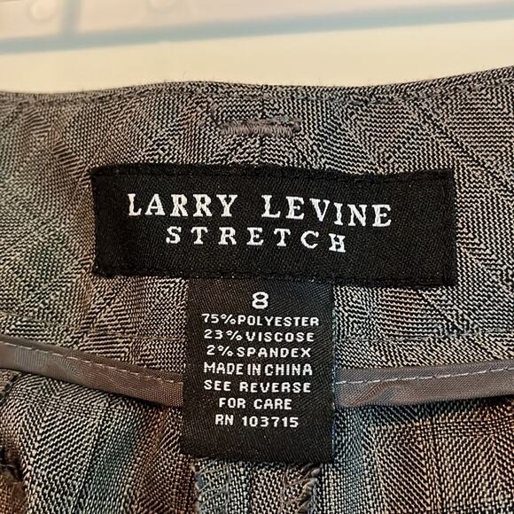 Larry Levine Charcoal Gray Trousers - Picture 7 of 8